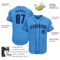 Custom Powder Blue Navy Authentic Baseball Jersey