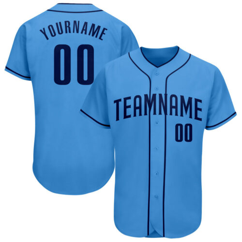 powder_blue_0065 Custom Powder Blue Navy Authentic Baseball Jersey