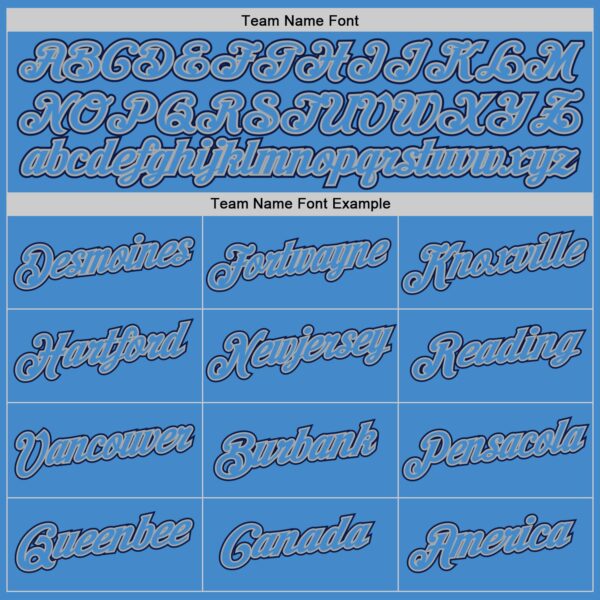 Custom Powder Blue Powder Blue-Navy Authentic Baseball Jersey