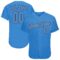 Custom Powder Blue Powder Blue-Navy Authentic Baseball Jersey