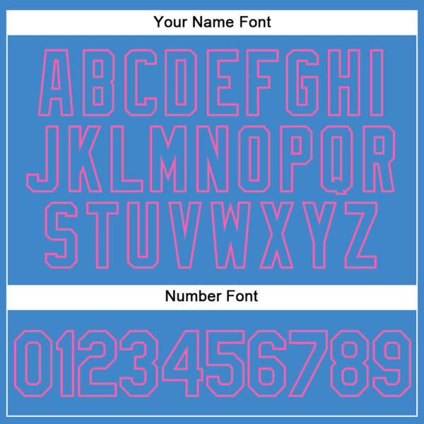 Custom Powder Blue Powder Blue-Pink Authentic Baseball Jersey
