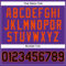 Custom Purple Black Pinstripe Black-Orange Authentic Baseball Jersey
