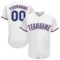 Custom White Royal-Red Baseball Jersey