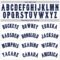 Custom White Navy Pinstripe Navy-Gray Authentic Baseball Jersey