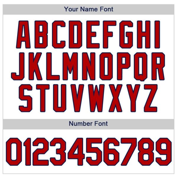 Custom White Red-Navy Authentic Baseball Jersey