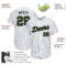 Custom White Royal Pinstripe Olive-Black Authentic Memorial Day Baseball Jersey