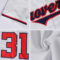 Custom White Red-Navy Authentic Baseball Jersey