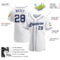 Custom White Navy Authentic Baseball Jersey