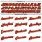 Custom White Red-Old Gold Authentic Baseball Jersey