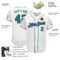 Custom White Kelly Green-Purple Authentic Baseball Jersey