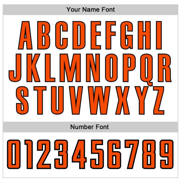 Custom White Orange-Black Authentic Baseball Jersey