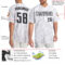 Custom White Purple Pinstripe Black-Gray Authentic Baseball Jersey