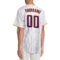 Custom White Purple Pinstripe Purple-Gold Authentic Baseball Jersey