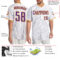 Custom White Purple Pinstripe Purple-Gold Authentic Baseball Jersey