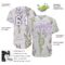 Custom White White-Purple 3D Pattern Design Lavenders Authentic Baseball Jersey